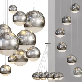 Ceiling lamp mirror ball